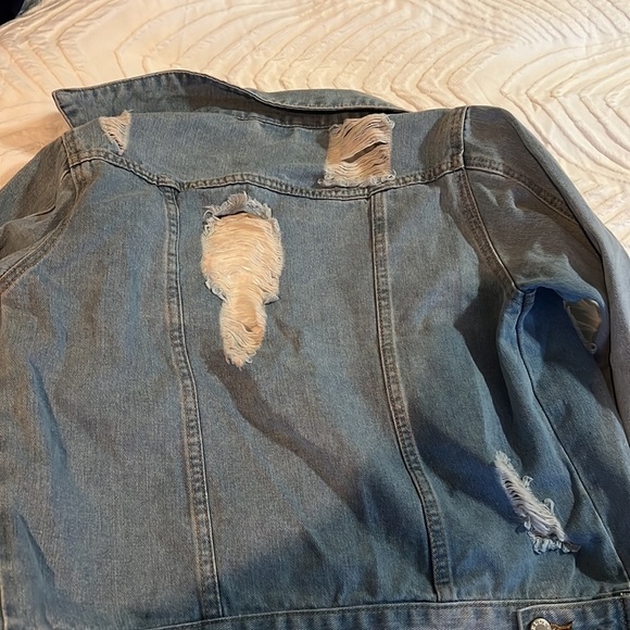 Ripped Denim Jacket - Picture 3 of 3